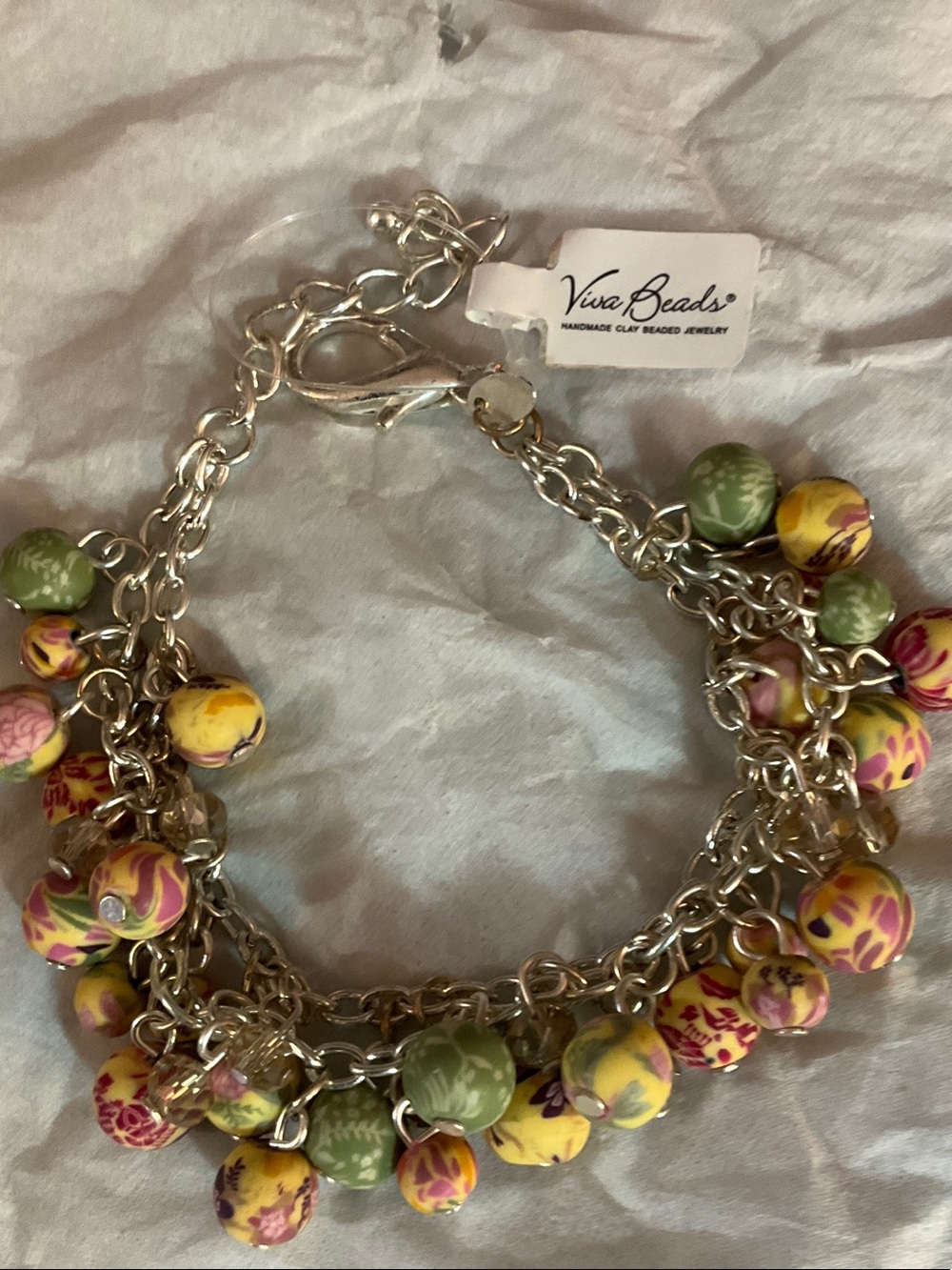Viva Beads Multicolor Floral Charm Bracelet - Yellow & Green
Handmade Beads